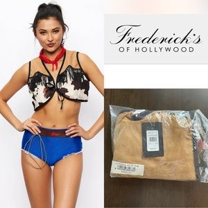 NWT Frederick’s of Hollywood Giddy Up Bedroom Costume Size S/M Cowgirl Western